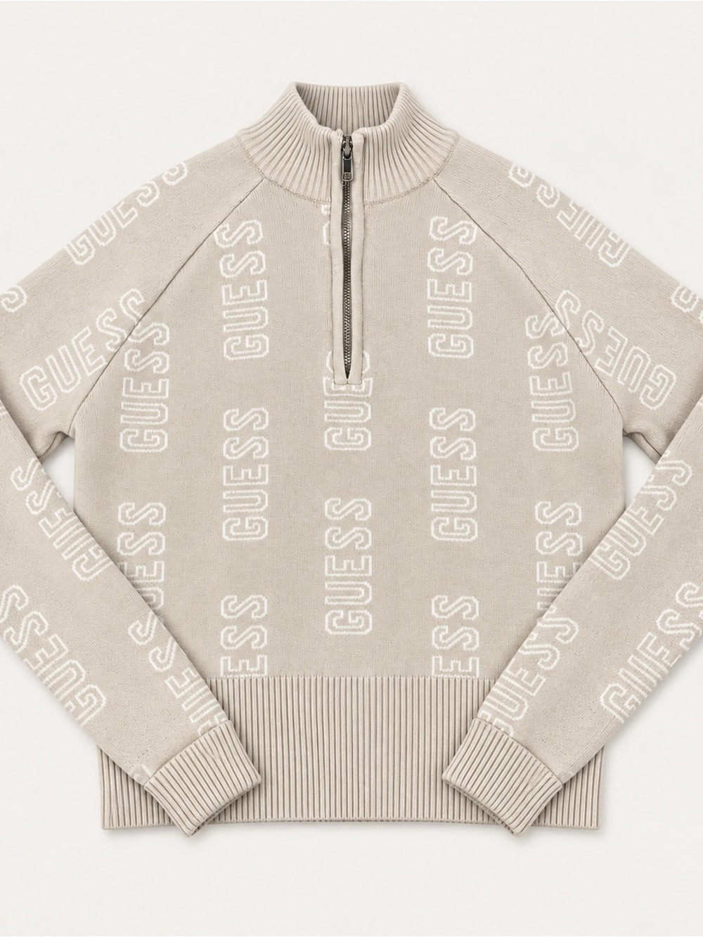 Vintage Guess half zip pullover sweater